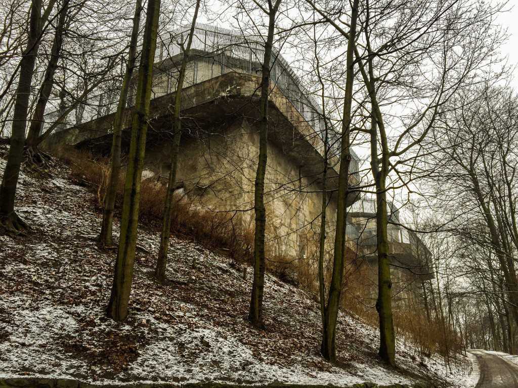 The remains of Flakturm III G-Tower - Humboldthain, Berlin. 