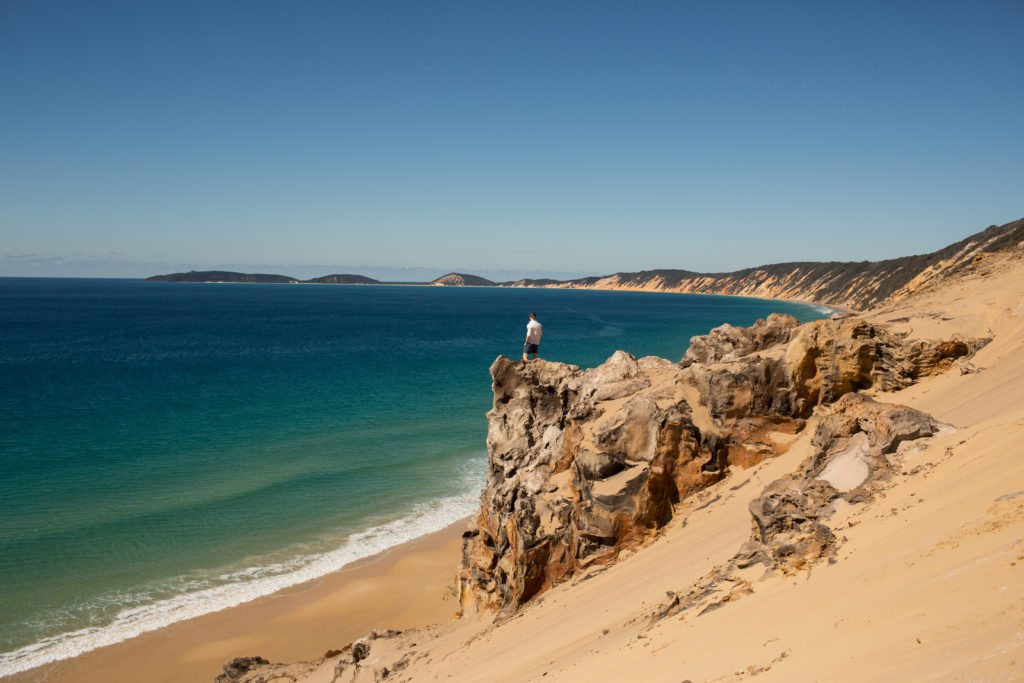 rainbow beach cliffs